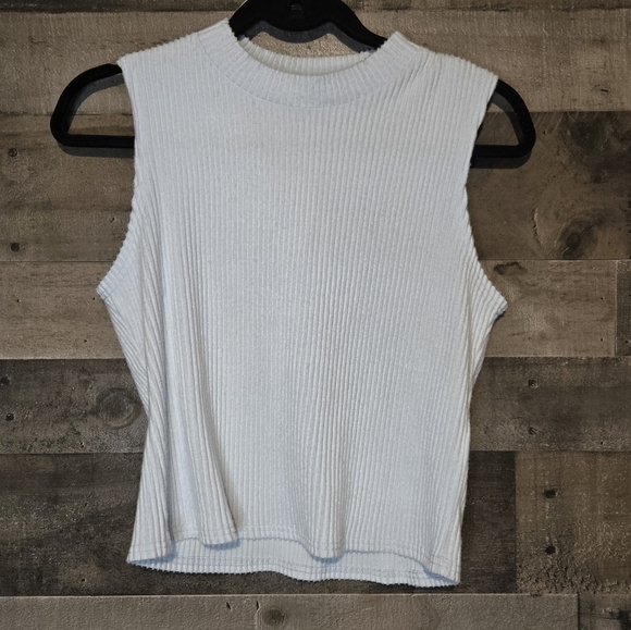 NWT francescas ribbed mock neck tank top - Picture 1 of 5